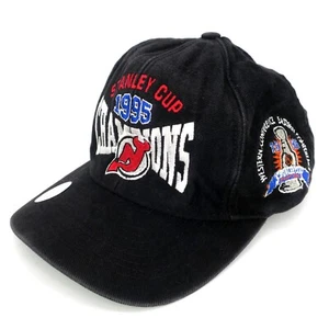 Vintage New Jersey Devils NHL Nutmeg 1995 Stanley Cup Champions Snapback Hat Cap - Picture 1 of 6