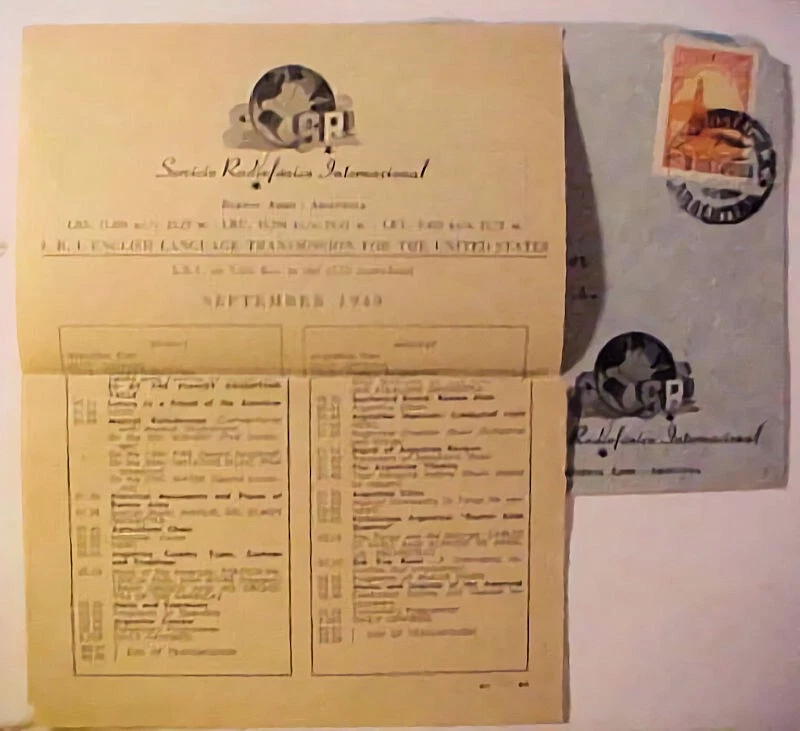 CARTA ARGENTINA 1949 RADIO LOG EN INGLÉS Foto 1 de 1