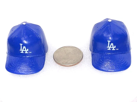 Lot of 2 Los Angeles Dodgers Vintage 1990s Mini Baseball Gumball Helmets New! Cover