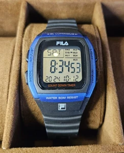 FILA Digital Wristwatch - Men's - Digital - Sport's - Multi-Functional - Black - Picture 1 of 8