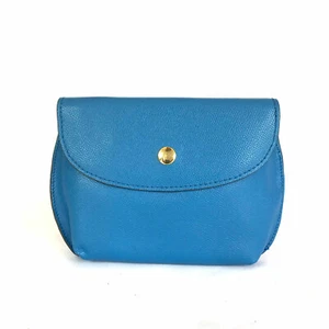New Classy Ladies Blue Pouch Clutch Handbag - Picture 1 of 5