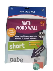 CARSON DELLOSA EDUCATION MATH WORD WALL GR K - Picture 1 of 3
