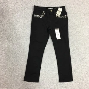 NWT Sonoma Jegging Jeans Girls 4 Regular Black Stretch Cotton Blend - Picture 1 of 15