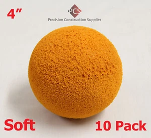 4" Soft Budget Sponge Balls for Concrete Pumps-Pack of 5 - Picture 1 of 5