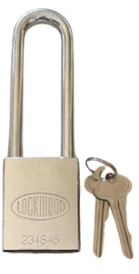 LOCKWOOD 234S45 High Security Series Padlock - 90mm Boron Shackle - NOS - Picture 1 of 3
