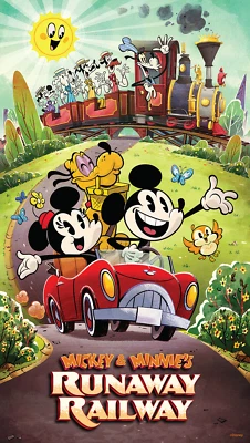 Póster de Mickey Mouse Minnie Goofy Runaway Railway Disneyland Walt Disney World Foto 1 de 4