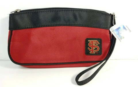NCAA FLORIDA STATE SEMINOLES WRISTLET PURSE GARNET RED BLACK STRAP Cover
