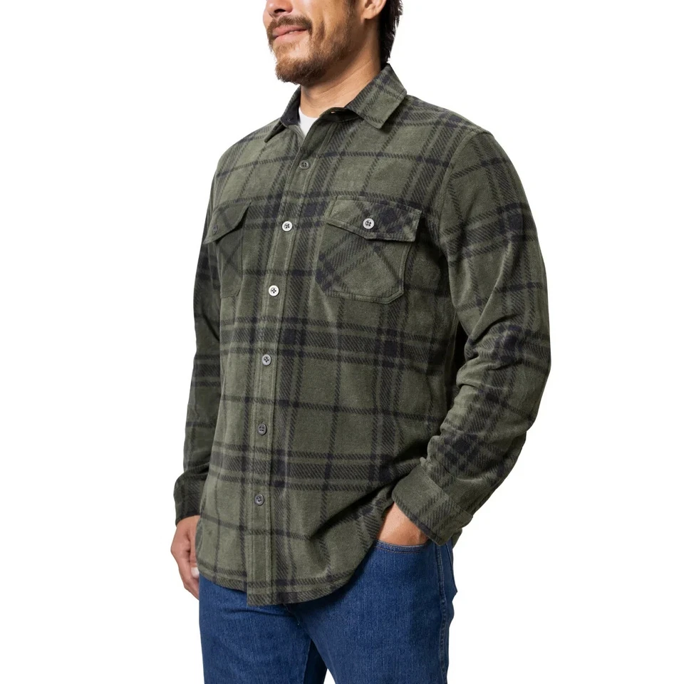 Freedom Foundry Men's Lightweight Plush Plaid Fleece Shirt - Image 1 of 1