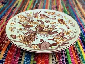 VTG Holland Netherlands Delft Style Plate Wall Hanging Serving Peacock 12.5" EUC - Picture 1 of 7