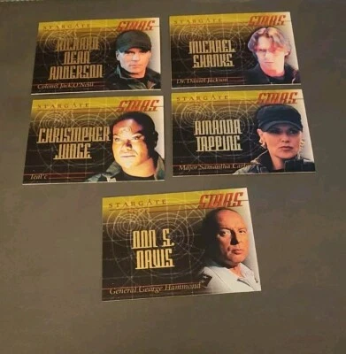 STARGATE - SG1  Stars  Cards  S1-S5  season 1 - 3  & P1 Season 4 & P1 Season 6 - Image 1 of 2
