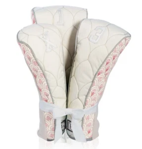 CINDA B | FUNDAS PARA CABEZA DE GOLF SCALA MARFIL ✪NUEVO✪ 250017 LINDO JUEGO DE SOPORTES DE DISEÑO EE. UU. - Imagen 1 de 4