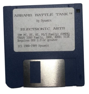 Juego PC Juego ABRAMS BATTLE TANK 1989 Electronic Arts Dynamix 3.5 Disco de repuesto - Imagen 1 de 2