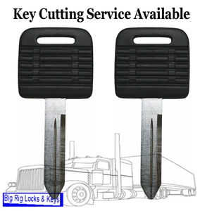 Qty 2 Freightliner Century 1997-2013 Key Blank Ignition Door Big Semi Truck - Picture 1 of 2