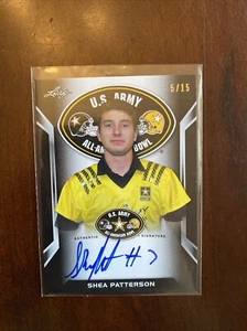 2016 SHEA PATTERSON LEAF ALL AMERICAN BOWL BLACK TOUR AUTO #5/15 Michigan - Picture 1 of 1
