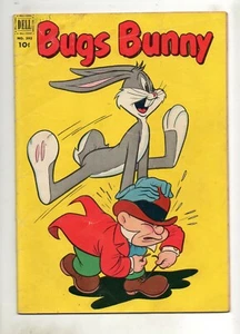 Bugs Bunny #393 (#8) Four-Color 1952 Elmer Fudd vs. Bugs Bunny Cover VG/Fine 5.0 - Picture 1 of 2