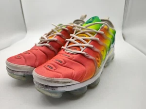 Nike-Air VaporMax Plu-924453-10-Men's Rainbow Sneakers-Shoes-Size 10-VERY NICE - Picture 1 of 15