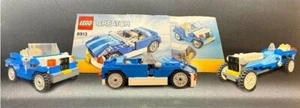LEGO Creator 3-in-1 Blue Roadster Jeep & Race Car 100% Complete w/Manuals #6913 - Picture 1 of 12