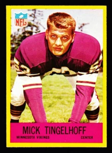 1967 Philadelphia #107 Mick Tinglehoff NMMT Vikings - Picture 1 of 2