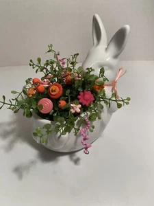 Easter/Spring VTG Button Bokay/Bunny-Country-Prim-Shabby Cottage Chic Home Decor - Picture 1 of 4