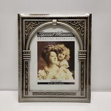 Vintage VTG 8" x 10" Brushed Aluminum Picture Frame Special Moments