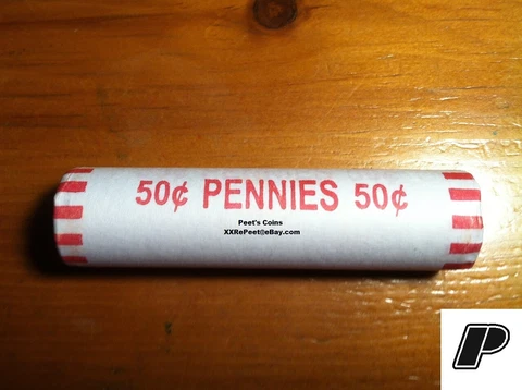 (1 Roll) 2023 D Lincoln Penny Shield Cents BU Roll Cover