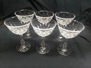 Set Of 6 MCM Fostoria KIMBERLY Coupe Champagne - Picture 1 of 11