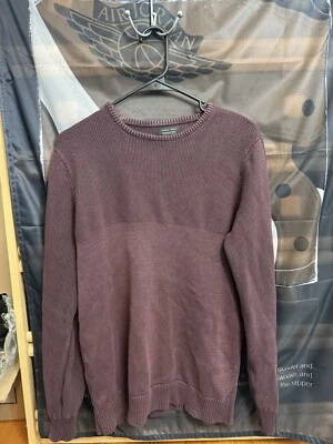 Suéter Zara Hombre Granate Texturizado Talla M Foto 1 de 3