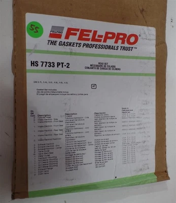 FEL-PRO HS 7733 PT-2 Head Gasket Set GM 5.7L 5.4 5.0 4.9 4.6 4.3 NEW - Image 1 of 3