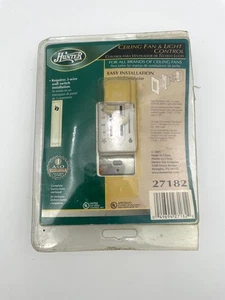 Hunter 27182 Ceiling Fan Light Control 3-Speed Dual Slide White Wall Mounted - Picture 1 of 4