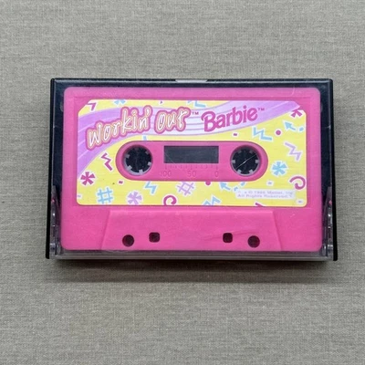 Barbie Workin’ Out (Pink Cassette Tape Vintage 1996 Mattel Inc) Children's Music - Image 1 of 4