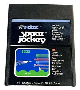 Cartucho de videojuego Vidtec Space Jockey Atari 2600 vintage 1982 probado - Imagen 1 de 6