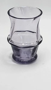 Vintage Amethyst Glass Swirl Shot Glass Air Bubbles 2 1/4" - Picture 1 of 4