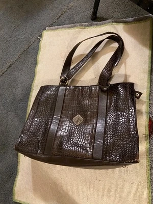 bolsa de couro coldwater creek - Imagem 1 de 4