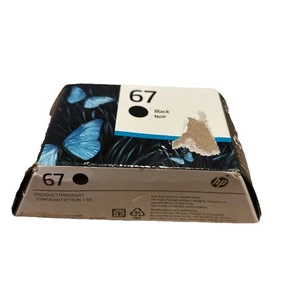 HP 67 Tintenpatrone schwarz funktioniert mit HP DeskJet 1255, 2700, 4100 Ablaufdatum 08/26 - Bild 1 von 8