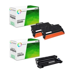 3 Stück TCT kompatibel TN880 & DR820 für Brother HL-L6200DW MFC-L6700 Toner & Trommel - Bild 1 von 6