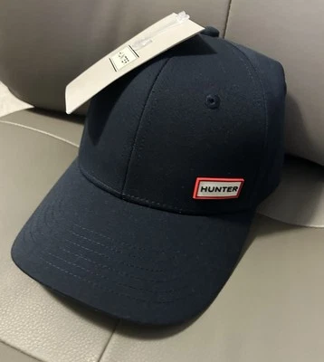 NUEVO CON ETIQUETAS UNISEX BOTAS DE CAZADOR LOGOTIPO ALGODÓN GORRA DE BÉISBOL SOMBRERO AZUL MARINO OSFA Foto 1 de 4