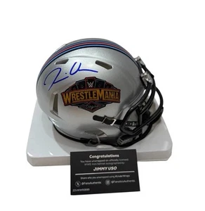 Jimmy Uso Autograph Signed WWE Wrestlemania 41 Mini Helmet /10 Fanatics - Picture 1 of 4