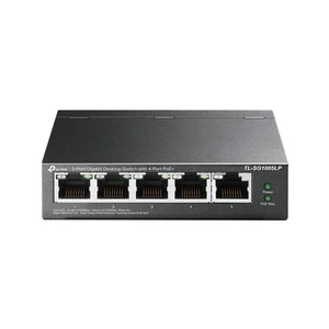 TP-Link PoE Switch 5-Port Gigabit, 4 PoE+ ports up to 30 W for each PoE port and - Picture 1 of 7