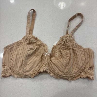 SEXY SUJETADOR FELINA PARAMOUR OF BEIGE #115353 CON AROS SIN RELLENO RIBETE DE ENCAJE 38D Foto 1 de 4