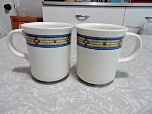 DANSK BASKETS DINNERWARE 2 PC. COFFEE/TEA MUG SET in the "1993 COIL PATTERN - Picture 1 of 4