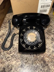 Vintage, 1986 UTS Property Black Rotary Dial Phone Model RFC- SLR - Picture 1 of 5