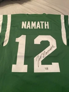 Joe Namath New York Jets Signed Green Mitchell & Ness Authentic Jersey - Picture 1 of 8