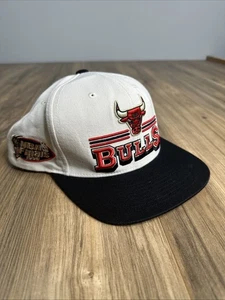 Mitchell & Ness SnapBack Finales NBA 1996 Chicago Bulls Blanco/Negro - Imagen 1 de 7