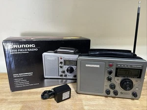 Grundig S350 5-Band AM/FM/SW BCL Shortwave Radio Receiver w/ Power Supply & Box - Photo 1/18