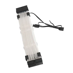 24 Pin ATX RGB Power Extension Cable Support 5V 3 Pin Synchronized 18AWG ARG NEW - Afbeelding 1 van 12