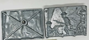 3 WWI 70mm soldiers 4"MOLD  antique toy lead casting foundry Aluminium 5260 3260 - Picture 1 of 7