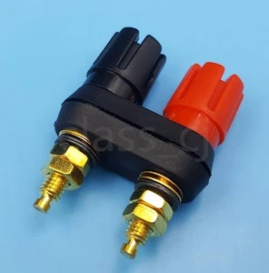 10Pcs 4mm Dual Banana Female Jack Binding Post Panel Mount Socket Connector - Picture 1 of 5