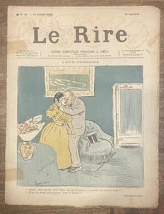 Le Rire Magazine - February 23, 1895 - Toulouse-Lautrec Rear Cover - Picture 1 of 9