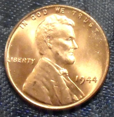 1944 Wheat Cent BU Gem Brilliant UNCIRCULATED RED WWll Rarity MANY BU DATES HERE - Image 1 of 3