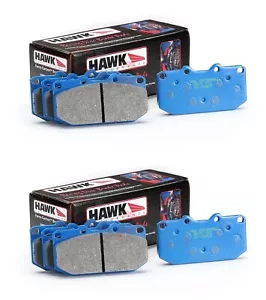 HAWK 2006-2011 HONDA CIVIC SI 2.0L BLUE 9012 TRACK RACING BRAKE PADS FRONT REAR - Picture 1 of 3